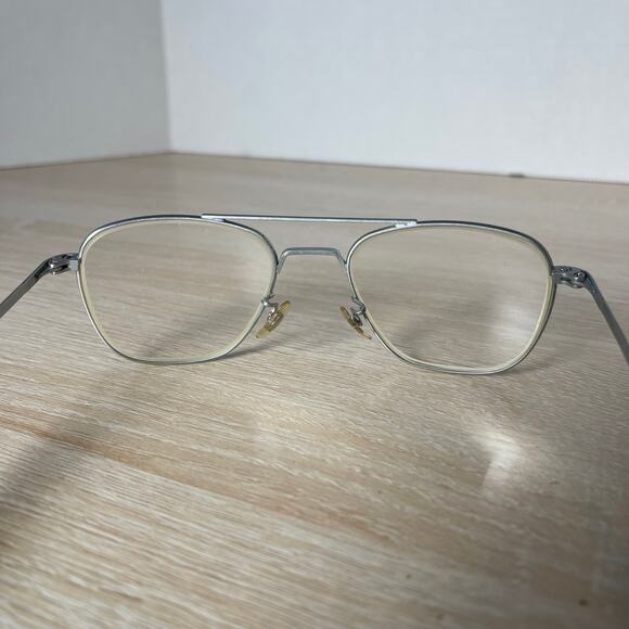 Randolph Engineering 5 1/2 Sunglasses Aviator Matte Chrome AF-52-20 - Picture 7 of 10